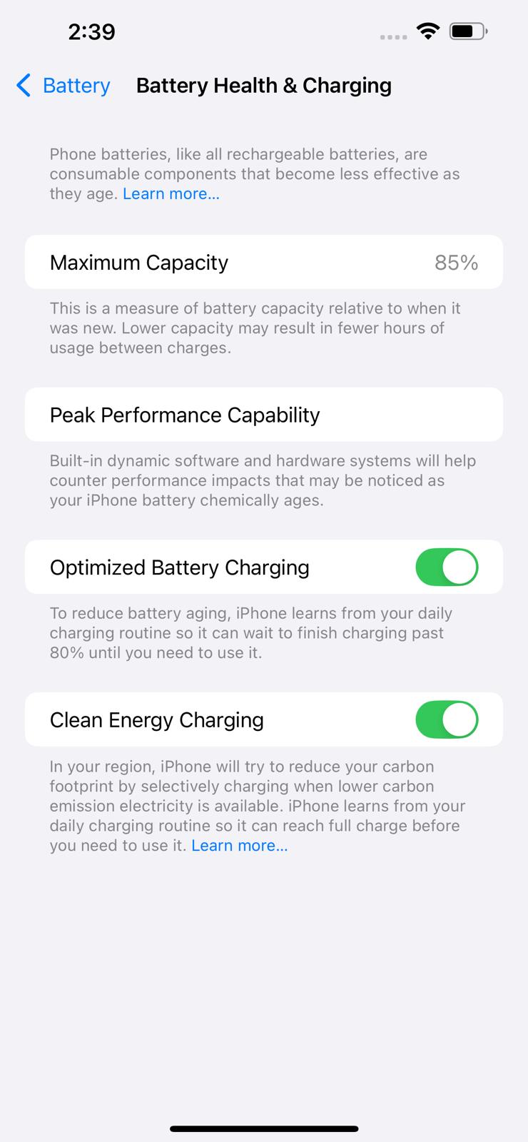 iPhone 13 Pro Max 1TB Sierra Blue Battery 85%