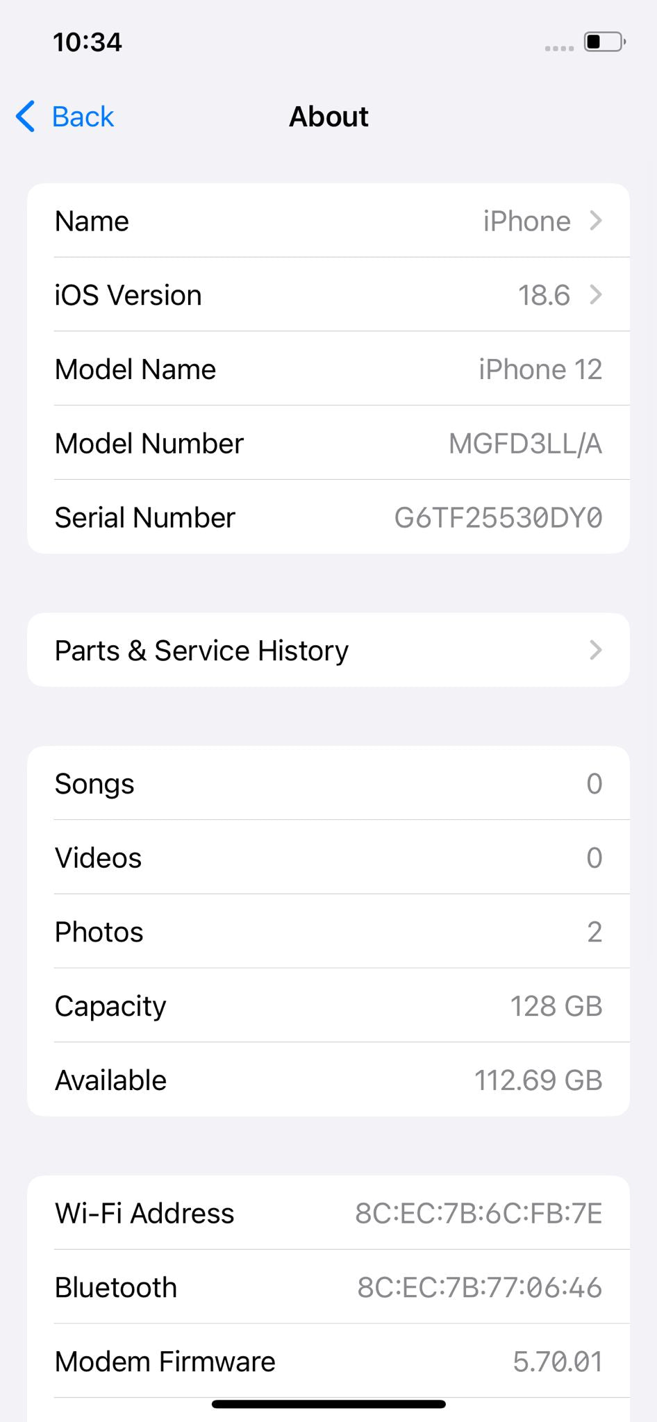 iPhone 12 128GB Blue – Battery 76% Used Like New