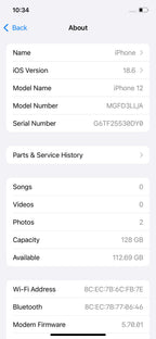 iPhone 12 128GB Blue – Battery 76% Used Like New
