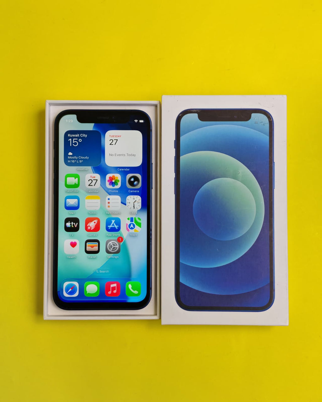 iPhone 12 Mini 128GB Blue – Battery 100% Used Like New