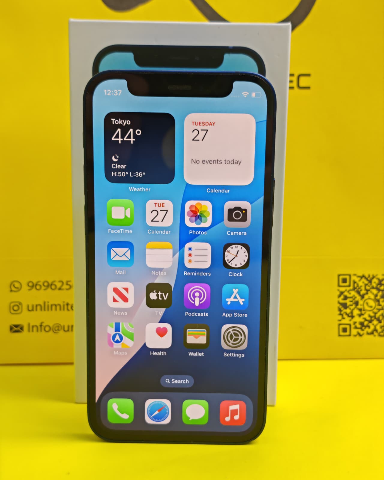 iPhone 12 Mini 128GB Blue – Battery 73% Used Like New
