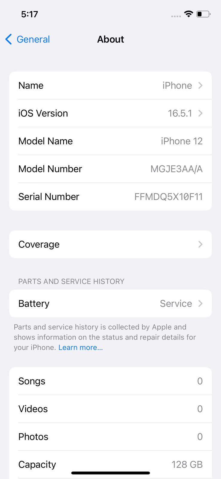 iPhone 12 128GB Blue – Battery 79% Used Like New