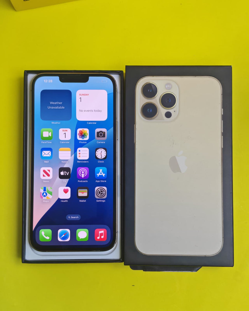 iPhone 13 Pro Max 128GB Gold – Battery 79% Used Like New