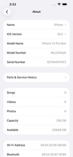 iPhone 13 Pro Max 256GB Sierra Blue – Battery 77% – Used Like New