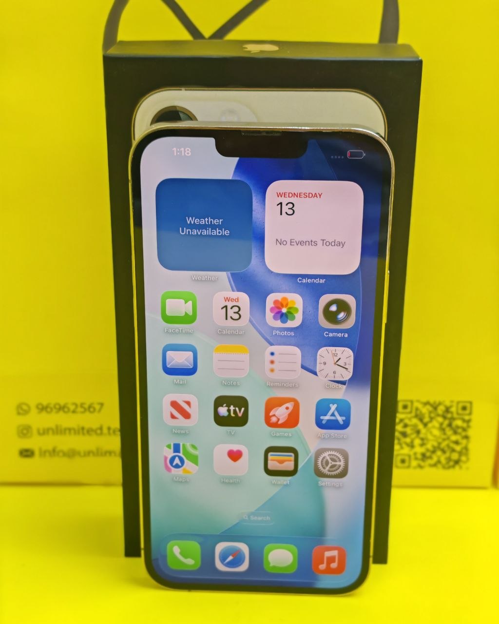 iPhone 13 Pro Max 256GB Gold – Battery 85% Used Like New