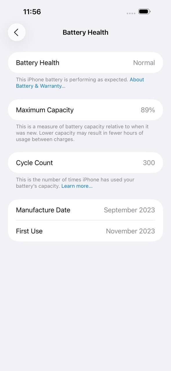 iPhone 15 Pro Max 256GB Natural Titanium – Battery 89% Used Like New