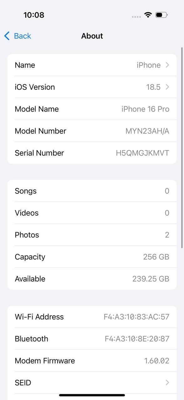 iPhone 16 Pro 256GB Desert Titanium – Used Like New