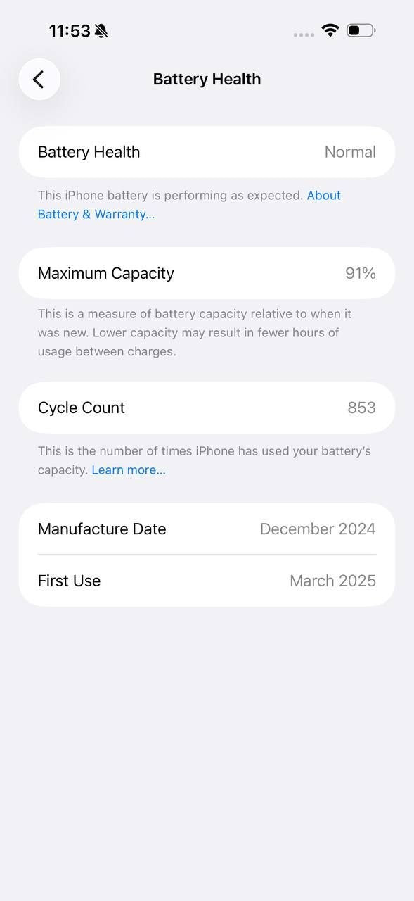 iPhone 16 Pro Max 256GB Desert – Battery 91% Used Like New
