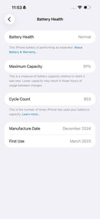 iPhone 16 Pro Max 256GB Desert – Battery 91% Used Like New