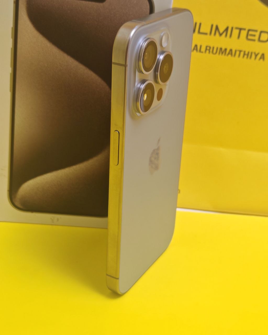 iPhone 15 Pro 512GB Natural Titanium – Battery 90% Used Like New