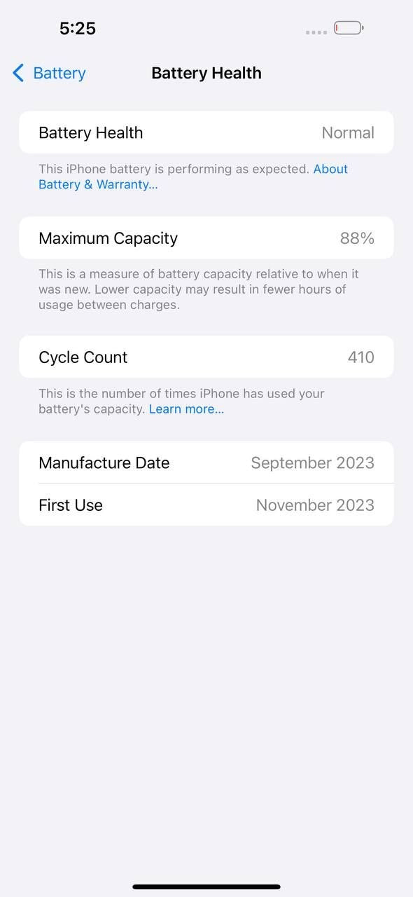 iPhone 15 Plus 256GB Blue – Battery 88% Used Like New