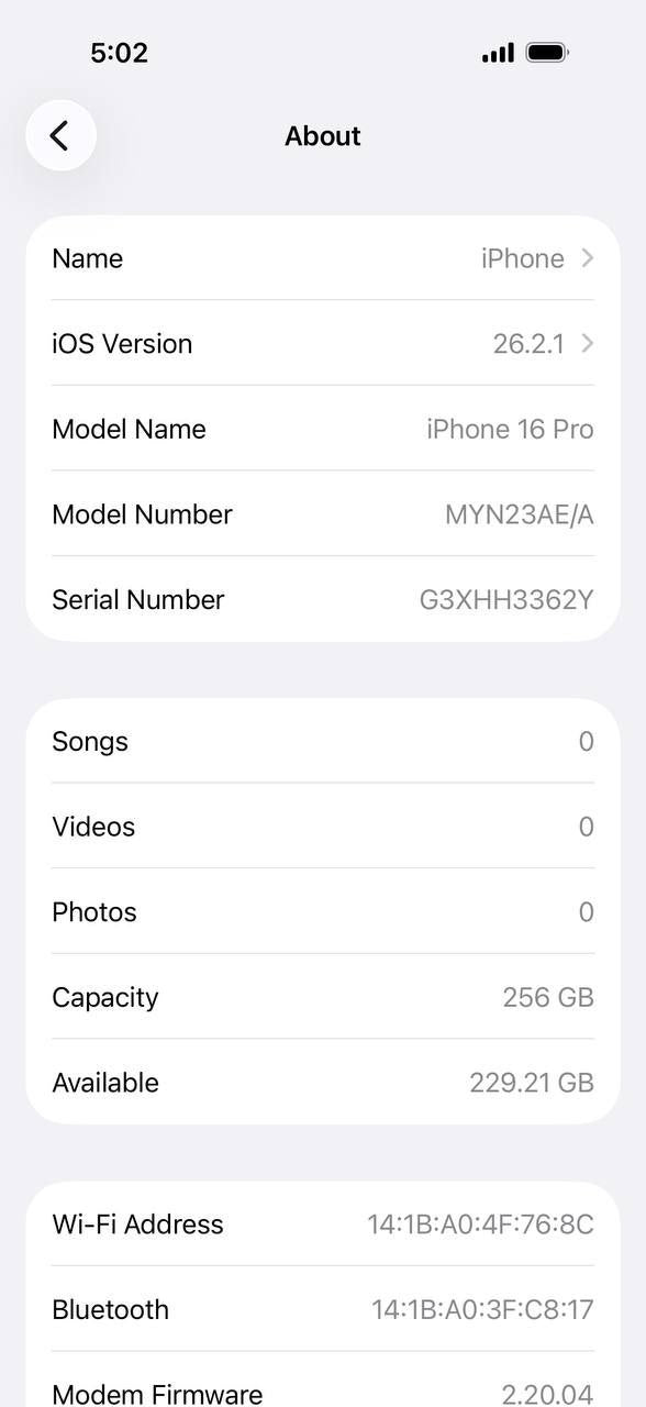 iPhone 16 Pro 256GB Desert Titanium – Battery 90% Used Like New