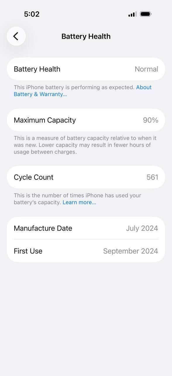 iPhone 16 Pro 256GB Desert Titanium – Battery 90% Used Like New