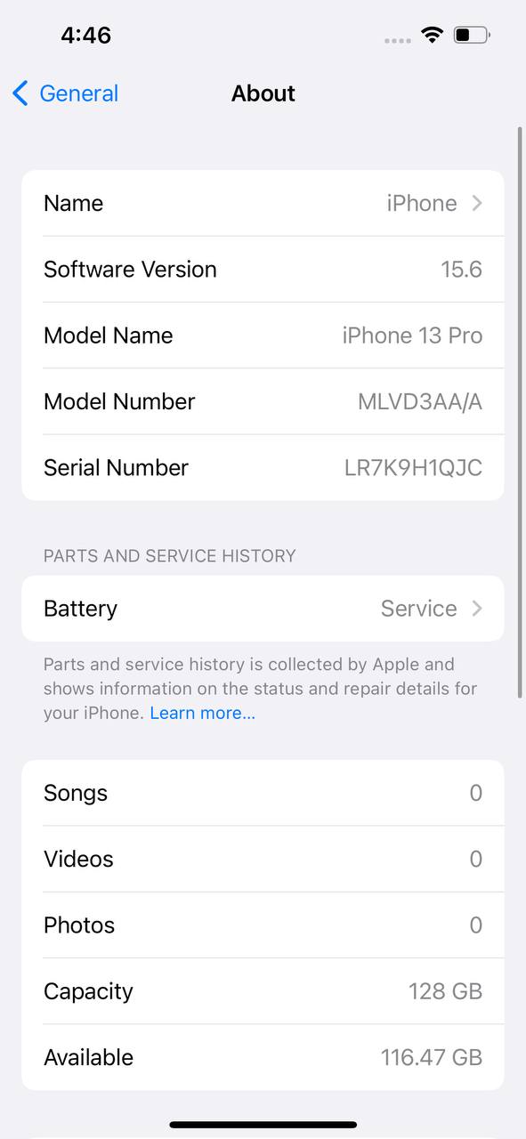 iPhone 13 Pro 128GB Blue – Battery 77% Used Like New