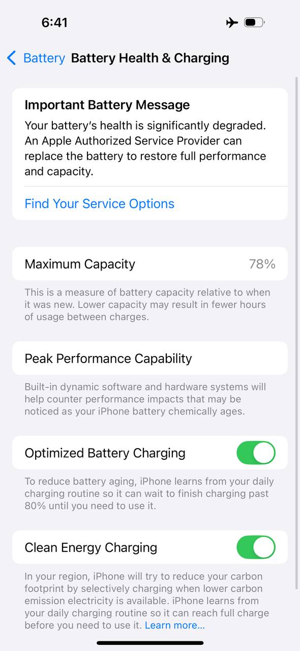iPhone 14 Pro 512GB Silver – Battery 78% Used Like New