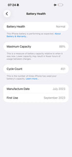 iPhone 15 Pro Max 256GB Blue – Battery 88% Used Like New