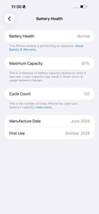 iPhone 15 Pro Max 256GB Blue – Battery 97% Used Like New