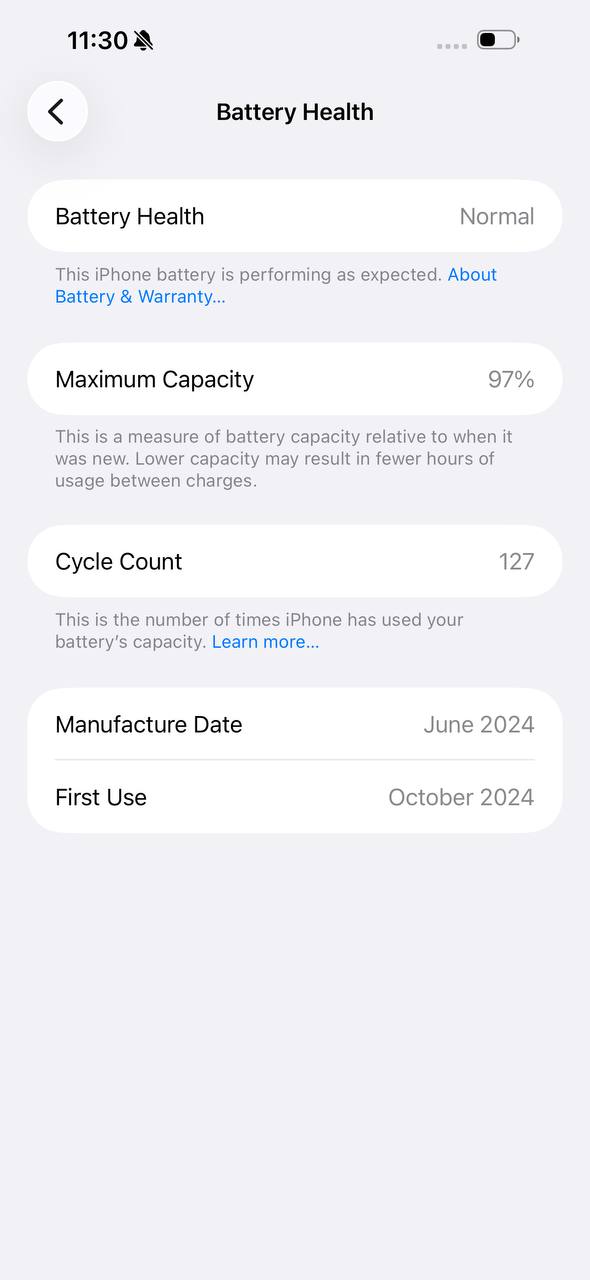 iPhone 15 Pro Max 256GB Blue – Battery 97% Used Like New