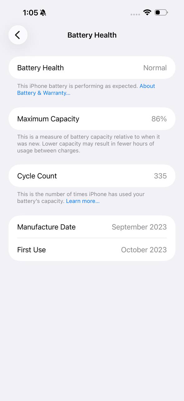 iPhone 15 Pro Max 256GB Blue – Battery 86% Used Like New