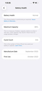 iPhone 15 Pro Max 256GB Blue – Battery 86% Used Like New
